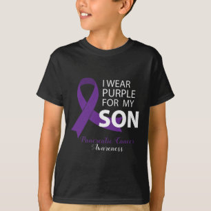 Camiseta Uso Púrpura Para Mi Hijo - Consciente Del Cáncer P