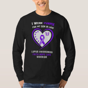 Camiseta Uso Púrpura Para Mi Hijo En La Ley Lupus Concienci