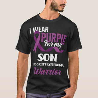Camiseta Uso Púrpura Para Mi Hijo Linfoma Hodgkin