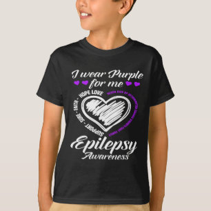 Camiseta Uso Púrpura Para Mí Luchador De Guerreros Epilepsi