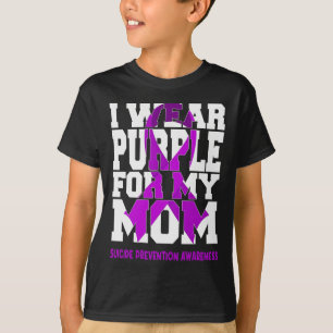 Camiseta Uso Púrpura Para Mi Mamá Awaren Por La Prevención 