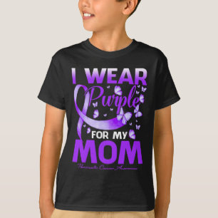 Camiseta Uso Púrpura Para Mi Mamá Awarene Pancreático Del C