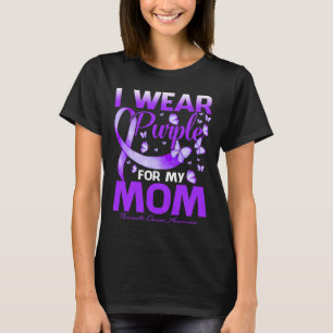Camiseta Uso Púrpura Para Mi Mamá Awarene Pancreático Del C