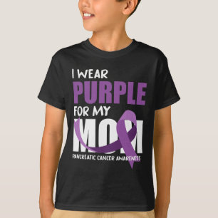 Camiseta Uso Púrpura Para Mi Mamá Awarene Pancreático Del C