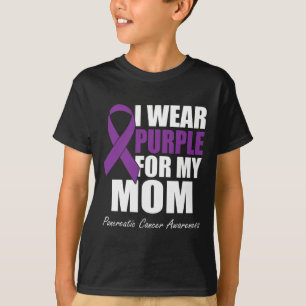 Camiseta Uso Púrpura Para Mi Mamá Awarene Pancreático Del C