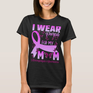 Camiseta Uso Púrpura Para Mi Mamá Fibromialgia Awareness Bu