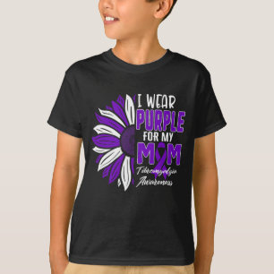 Camiseta Uso Púrpura Para Mi Mamá Fibromialgia Ri De Concie