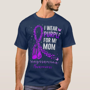 Camiseta Uso Púrpura Para Mi Mamá Leiomyosarcoma Sensibiliz