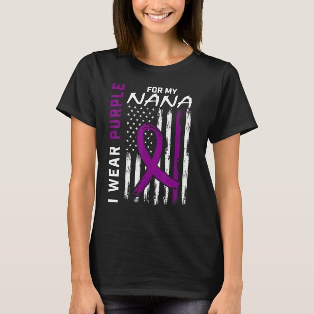 Camiseta Uso Púrpura Para Mi Nana Epilepsy Awareness Ameri (Anverso)
