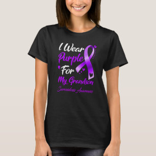 Camiseta Uso Púrpura Para Mi Nieto Sarcoidosis Awarenes