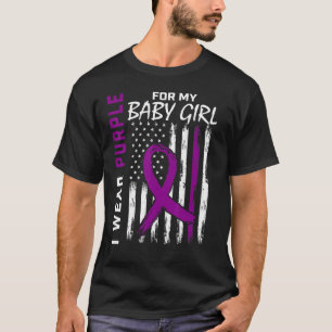 Camiseta Uso Púrpura Para Mi Niña Epilepsia Conciencia