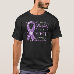 Camiseta Uso Púrpura Para Mi Niña Epilepsia Propósito De Co