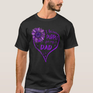 Camiseta Uso Púrpura Para Mi Papá Alzheimers Sensibilizació
