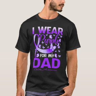 Camiseta Uso Púrpura Para Mi Papá Colitis Sensibilización B