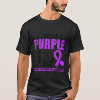 Camiseta Uso Púrpura Para Mi Papá Dolor Guerrero Crps Aware
