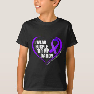 Camiseta Uso Púrpura Para Mi Papi Consciente Del Cáncer Pan