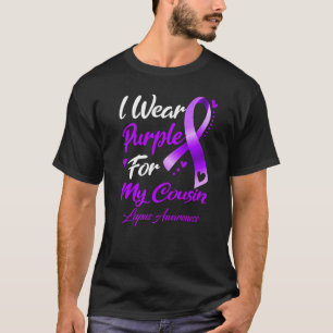 Camiseta Uso Púrpura Para Mi Primo Conciencia De Lupus
