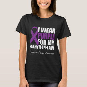 Camiseta Uso Púrpura Para Mi Suegro Canc Pancreático