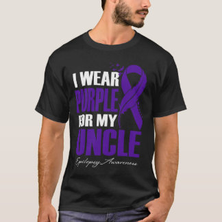 Camiseta Uso Púrpura Para Mi Tío Epilepsia.................