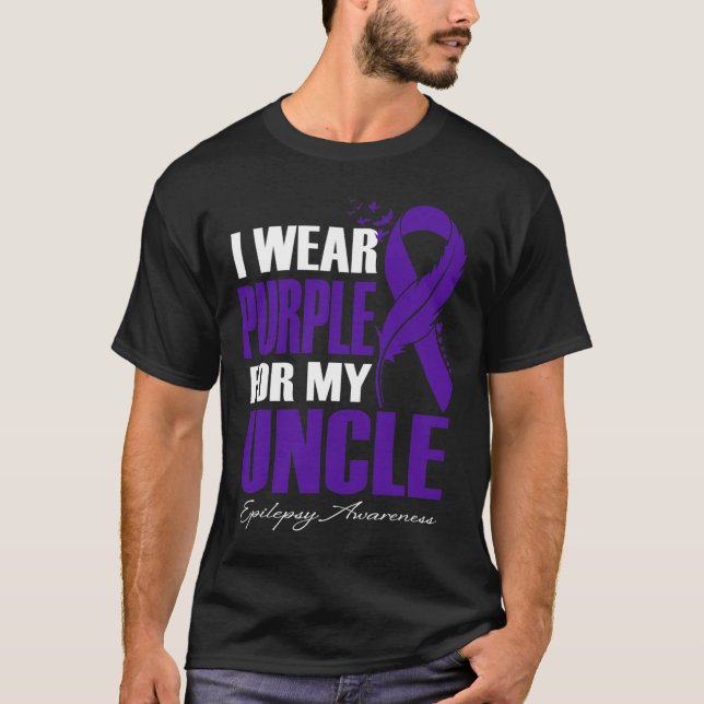 Camiseta Uso Púrpura Para Mi Tío Epilepsia................. (Anverso)
