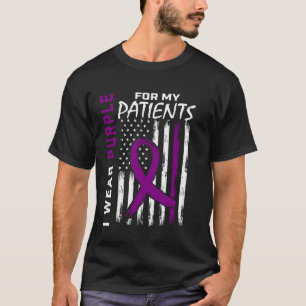 Camiseta Uso Púrpura Para Mis Pacientes Alzheimers