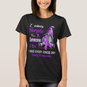 Camiseta Uso Púrpura Por Alguien Trisomy 18