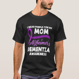 Camiseta Uso Púrpura Por La Detia Awarene De Mi Mamá Alzhei
