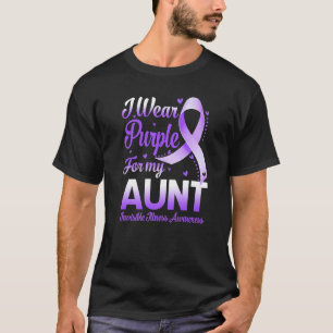 Camiseta Uso Púrpura Por Mi Tía Invisible Enfermedad Awaren