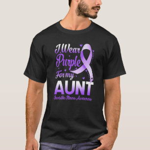 Camiseta Uso Púrpura Por Mi Tía Invisible Enfermedad Awaren