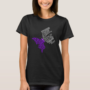 Camiseta Uso Púrpura Por Sarcoidosis Guerrero De Conciencia