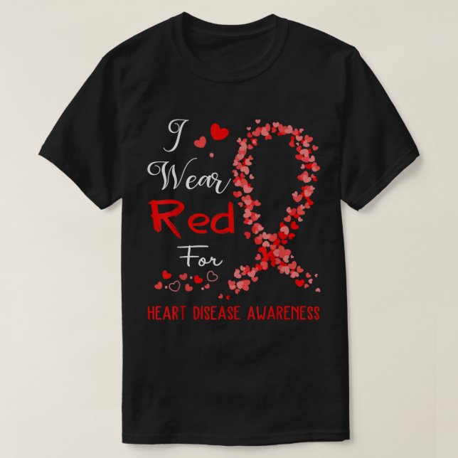 Camiseta Uso Rojo Para Concienciar Sobre Las Enfermedades D (Diseño del anverso)