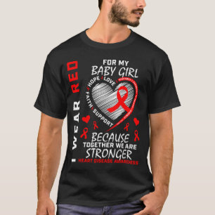 Camiseta Uso Rojo para la Conciencia de la Enfermedad Cardí
