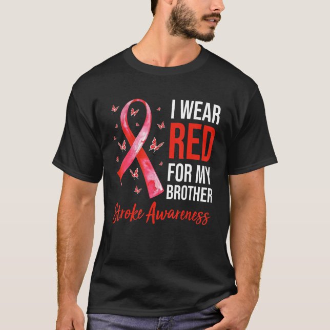 Camiseta Uso Rojo Para Mi Hermano Concienciación Survivo (Anverso)