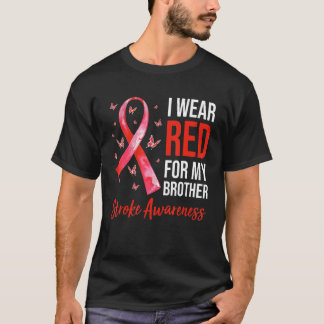 Camiseta Uso Rojo Para Mi Hermano Concienciación Survivo