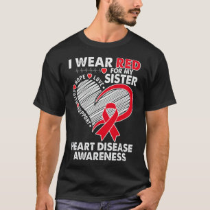 Camiseta Uso Rojo Para Sensibilizar Sobre Las Enfermedades