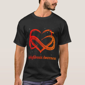 Camiseta Uso Rojo Y Naranja Para La Conciencia Sobre La Mie