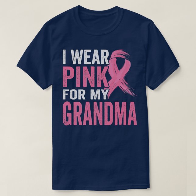 Camiseta Uso Rosa Para Concienciar A Mi Abuela Sobre El Cán (Diseño del anverso)