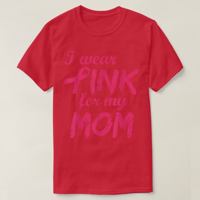 Camiseta Uso Rosa Para Concienciar A Mi Mamá Sobre El Cánce (Diseño del anverso)