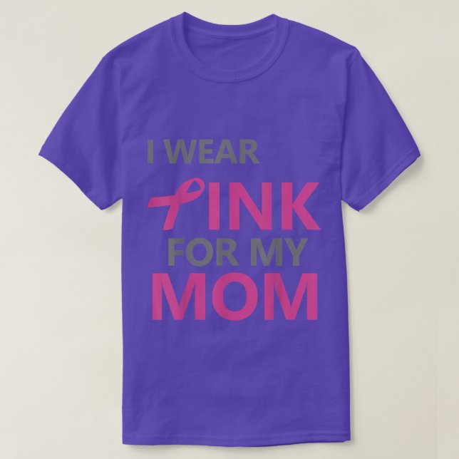 Camiseta Uso Rosa Para Concienciar A Mi Mamá Sobre El Cánce (Diseño del anverso)