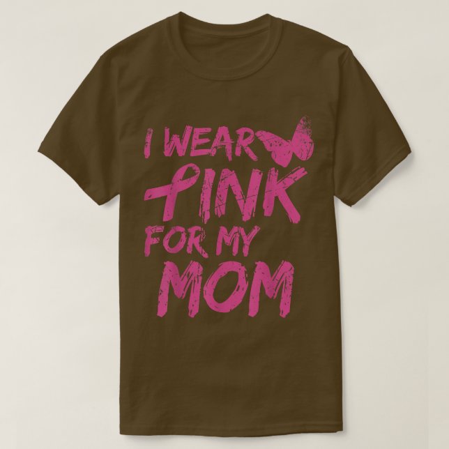 Camiseta Uso Rosa Para Concienciar A Mi Mamá Sobre El Cánce (Diseño del anverso)