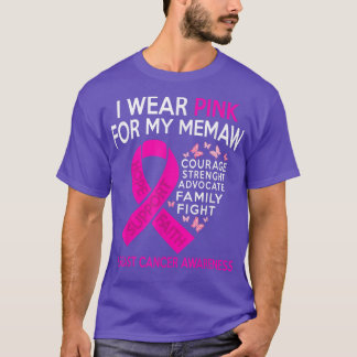Camiseta Uso Rosa Para Concienciar Sobre El Cáncer De Mama