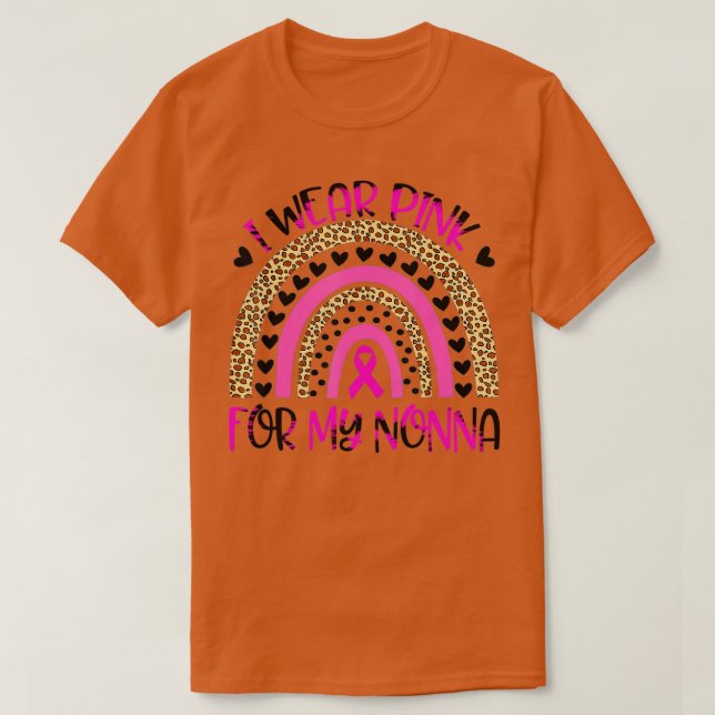 Camiseta Uso Rosa Para Concienciar Sobre El Cáncer De Mama  (Diseño del anverso)