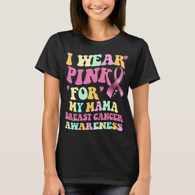 Camiseta Uso Rosa Para Concienciar Sobre El Cáncer De Mama (Anverso)