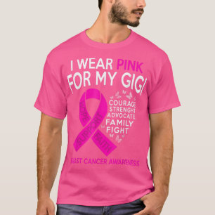 Camiseta Uso Rosa Para Concienciar Sobre El Cáncer De Mama