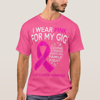 Camiseta Uso Rosa Para Concienciar Sobre El Cáncer De Mama