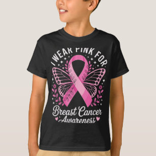 Camiseta Uso Rosa Para Concienciar Sobre El Cáncer De Mama 