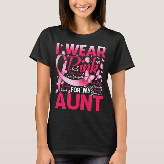 Camiseta Uso Rosa Para Concienciar Sobre El Cáncer De Mama (Anverso)
