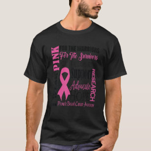 Camiseta Uso Rosa Para Los Guerreros Conciencia Sobre El Cá