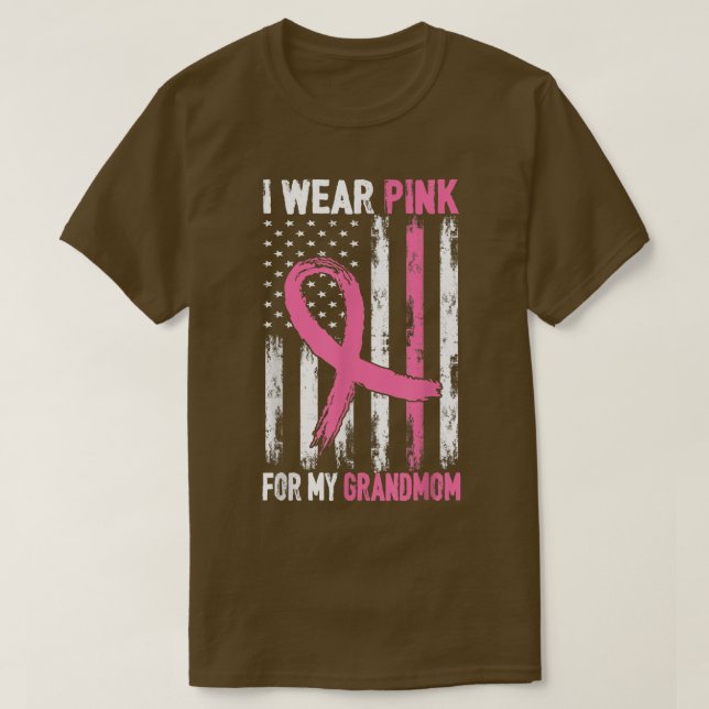 Camiseta Uso Rosa Para Mi Abuela Adquirir Conciencia Sobre  (Diseño del anverso)