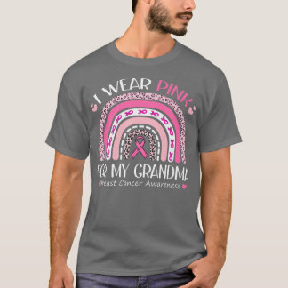 Camiseta Uso Rosa Para Mi Abuela Apoyo Al Cáncer De Mama R